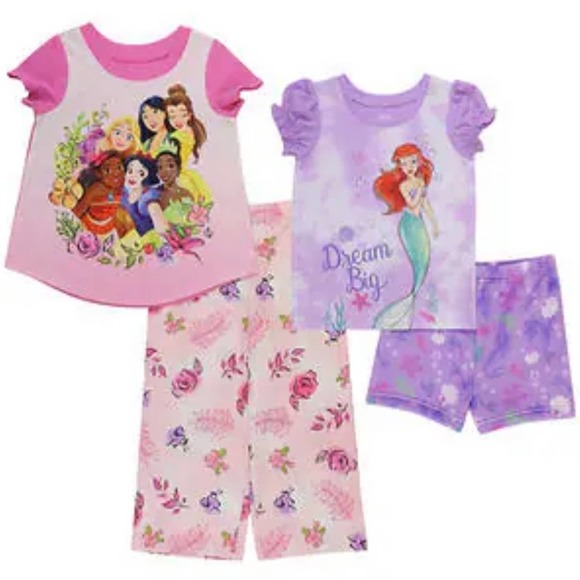 Disney Other - Disney Princess Kids' 4-piece PJ Set, NWT, Size 5